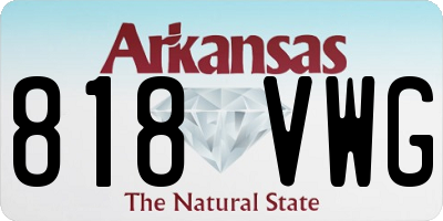 AR license plate 818VWG