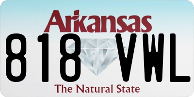 AR license plate 818VWL