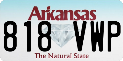 AR license plate 818VWP