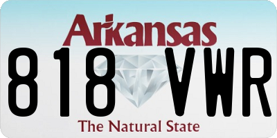 AR license plate 818VWR