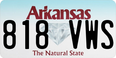AR license plate 818VWS