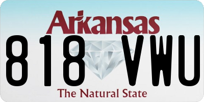 AR license plate 818VWU