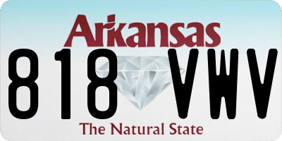 AR license plate 818VWV