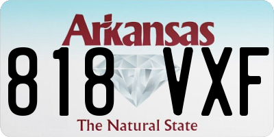 AR license plate 818VXF