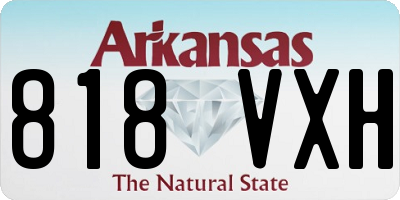AR license plate 818VXH