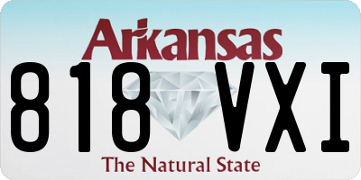 AR license plate 818VXI