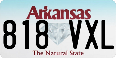AR license plate 818VXL