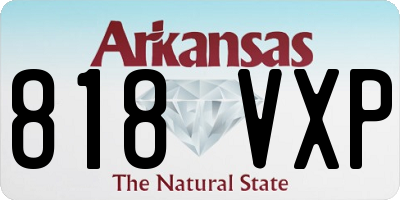 AR license plate 818VXP