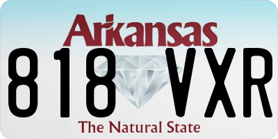 AR license plate 818VXR