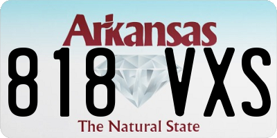 AR license plate 818VXS