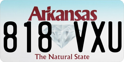 AR license plate 818VXU