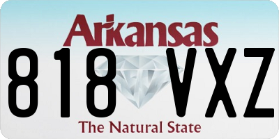 AR license plate 818VXZ