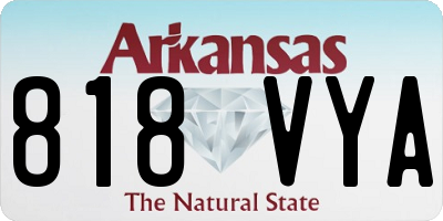 AR license plate 818VYA