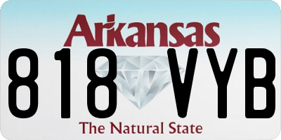 AR license plate 818VYB