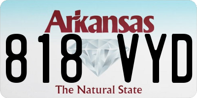 AR license plate 818VYD