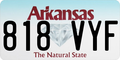 AR license plate 818VYF