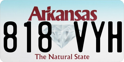 AR license plate 818VYH