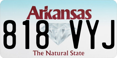 AR license plate 818VYJ