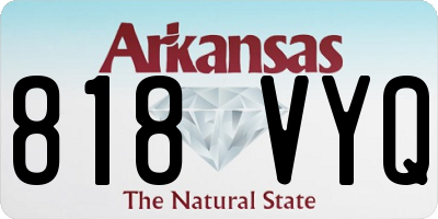 AR license plate 818VYQ