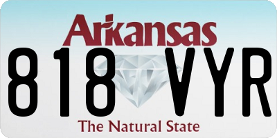 AR license plate 818VYR