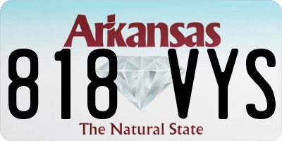 AR license plate 818VYS