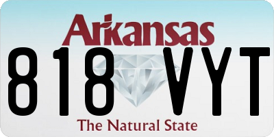 AR license plate 818VYT