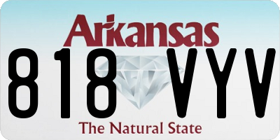 AR license plate 818VYV