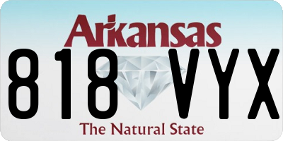 AR license plate 818VYX
