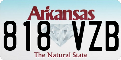 AR license plate 818VZB