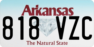 AR license plate 818VZC
