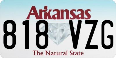 AR license plate 818VZG