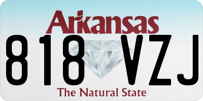 AR license plate 818VZJ