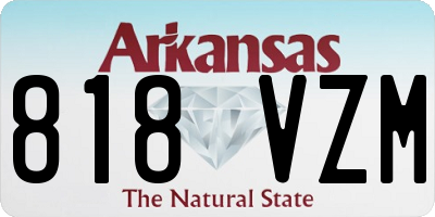 AR license plate 818VZM