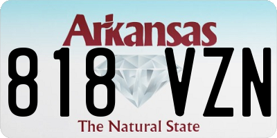 AR license plate 818VZN