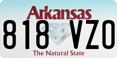 AR license plate 818VZO