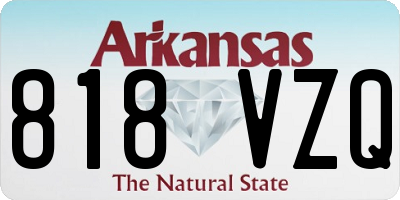 AR license plate 818VZQ
