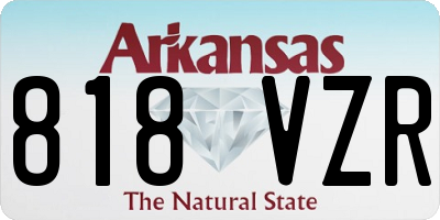 AR license plate 818VZR