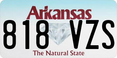 AR license plate 818VZS