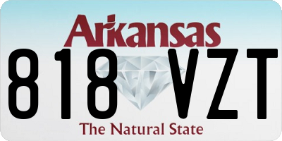 AR license plate 818VZT
