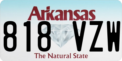 AR license plate 818VZW