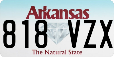 AR license plate 818VZX
