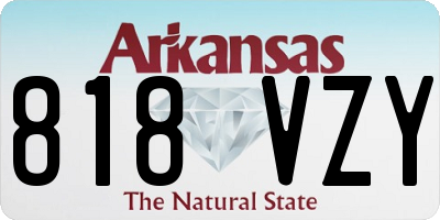 AR license plate 818VZY