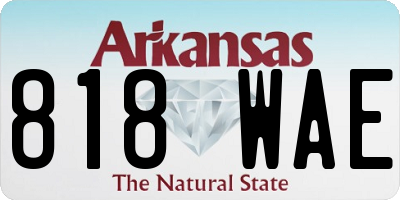 AR license plate 818WAE