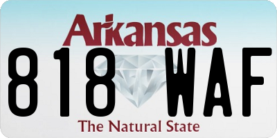 AR license plate 818WAF