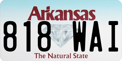 AR license plate 818WAI