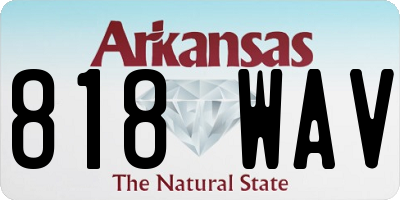 AR license plate 818WAV