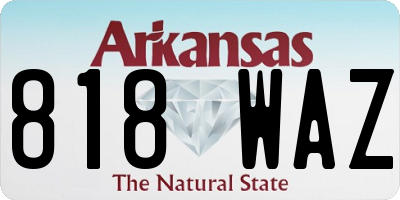 AR license plate 818WAZ