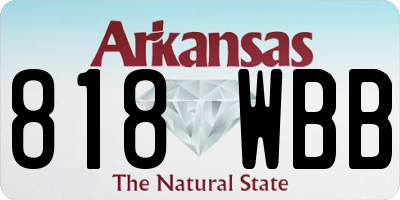 AR license plate 818WBB