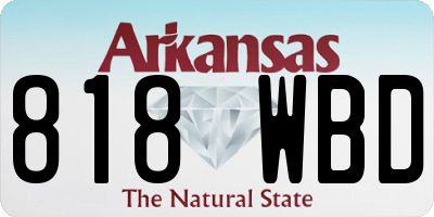 AR license plate 818WBD