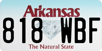 AR license plate 818WBF